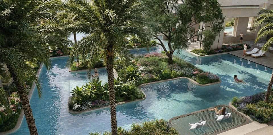 Bể bơi phong cách resort tại Le Parc Place ParkCity