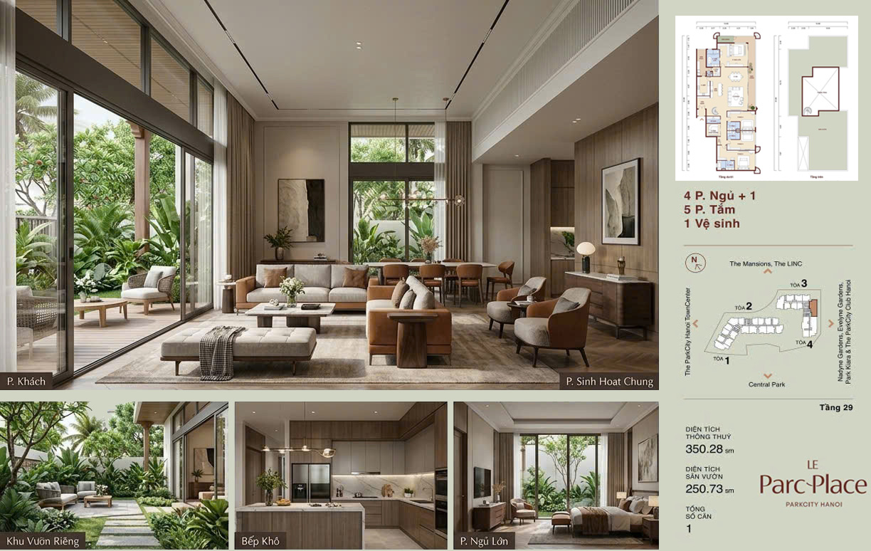 Bảng tính dòng tiền Le Parc Place