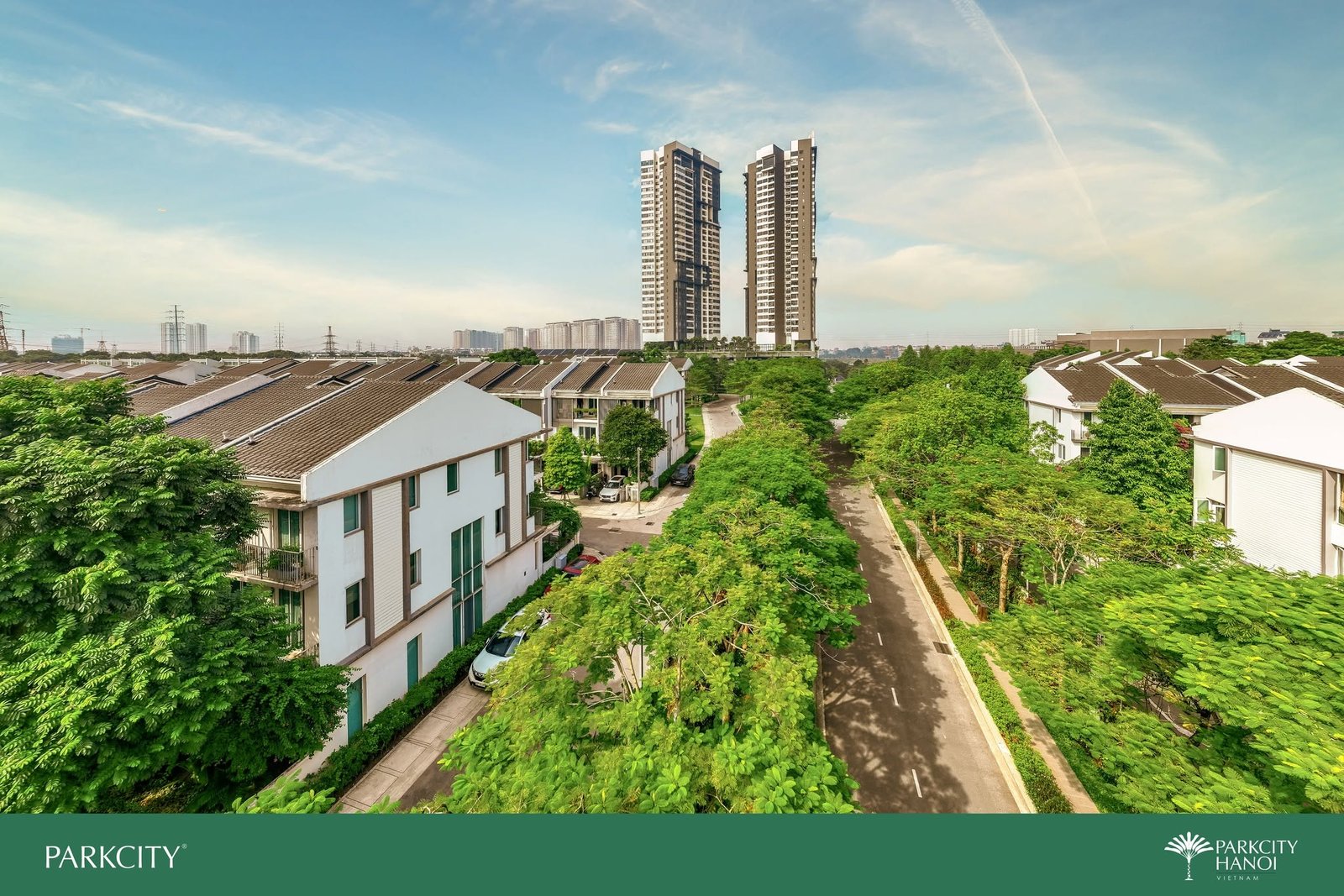 Tòa căn hộ Park Kiara giữa cảnh quan xanh tại ParkCity Hà Nội
