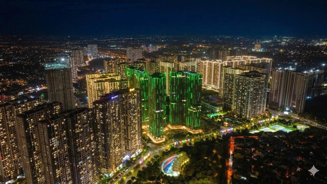 Toàn cảnh đại đô thị Vinhomes Smart City về đêm